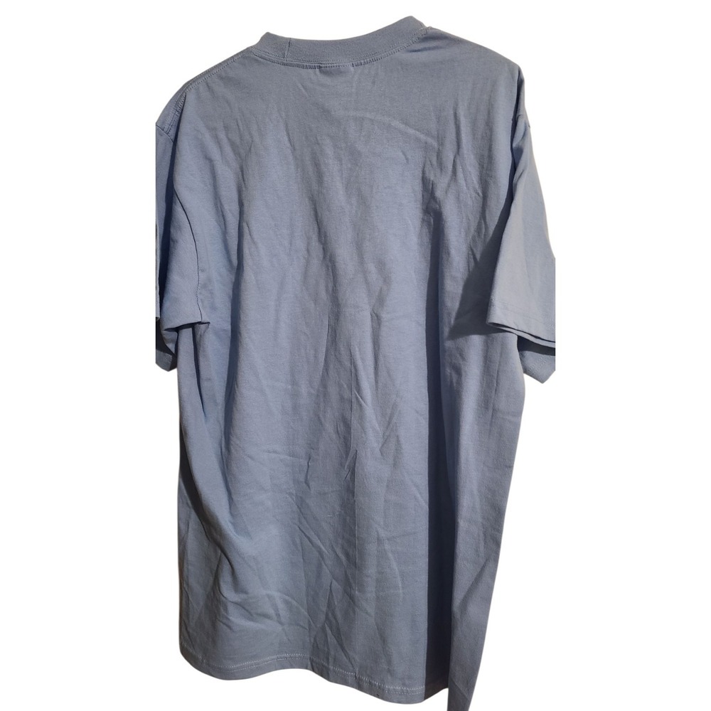 Shaka Wear 7.5 oz Max Heavyweight Short Sleeve T-Shirt Blue Crewneck Size L - Picture 2 of 4